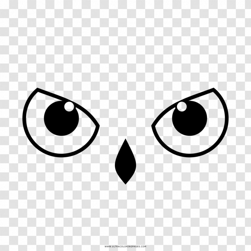 Owl Eye Coloring Book Bird Beak - Cartoon Pupils Transparent PNG