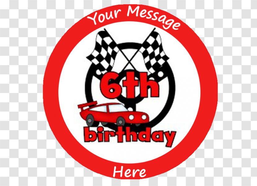 Auto Racing Greeting & Note Cards Birthday - Symbol - 6th Transparent PNG
