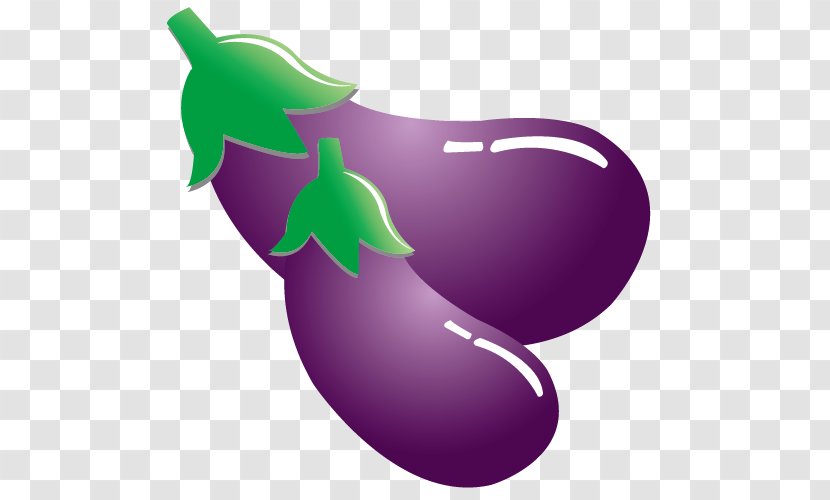 Eggplant Vegetable Clip Art - Green - Purple Material Transparent PNG