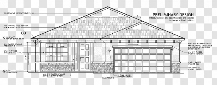 Architecture House Floor Plan Facade - Community Gate Transparent PNG