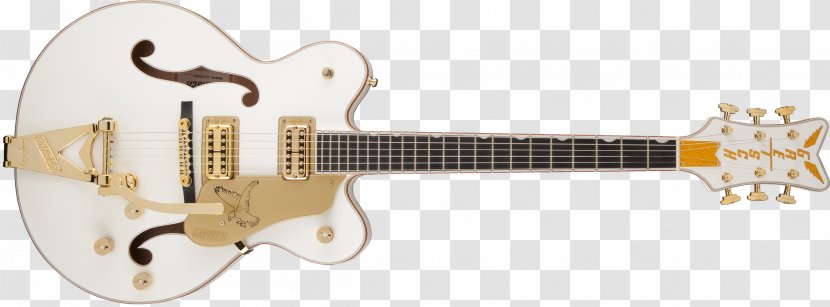Gretsch White Falcon Gibson ES-335 NAMM Show Guitar - String Instrument Transparent PNG