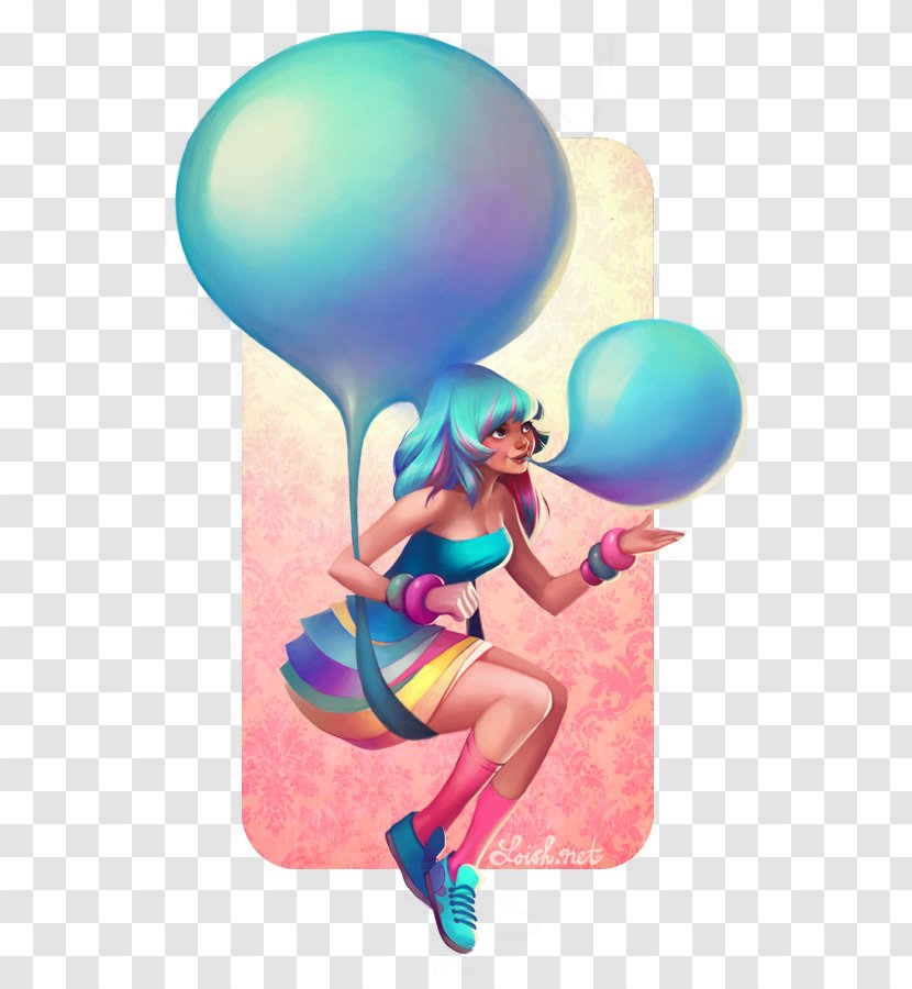 Chewing Gum Ice Cream Bubble Lois Van Baarle Gummi Candy - Digital Art Transparent PNG