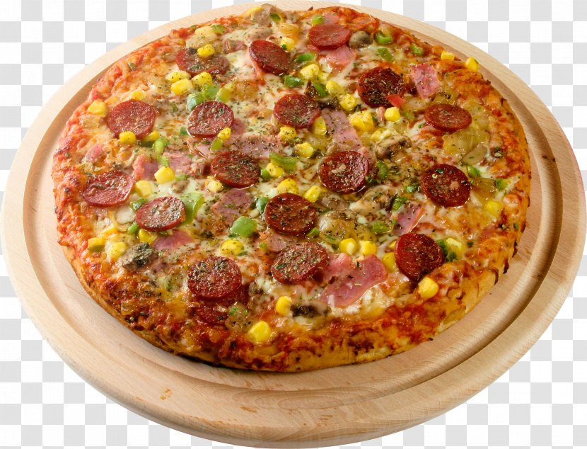 Pizza Margherita Italian Cuisine Salami Fast Food - High Definition Television - Image Transparent PNG