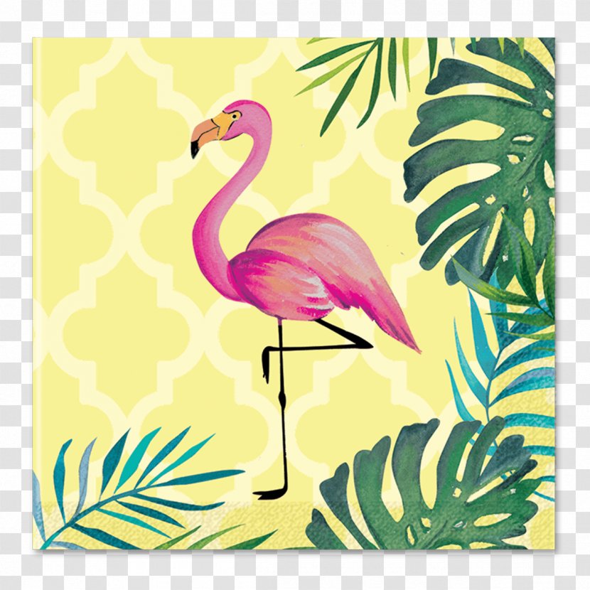 Cloth Napkins Table Drink Coasters Cocktail - Stationery - Flamingos Transparent PNG