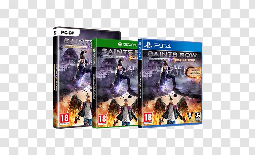 Xbox 360 Saints Row IV Row: Gat Out Of Hell Open World Expansion Pack - One - 3 Art Transparent PNG