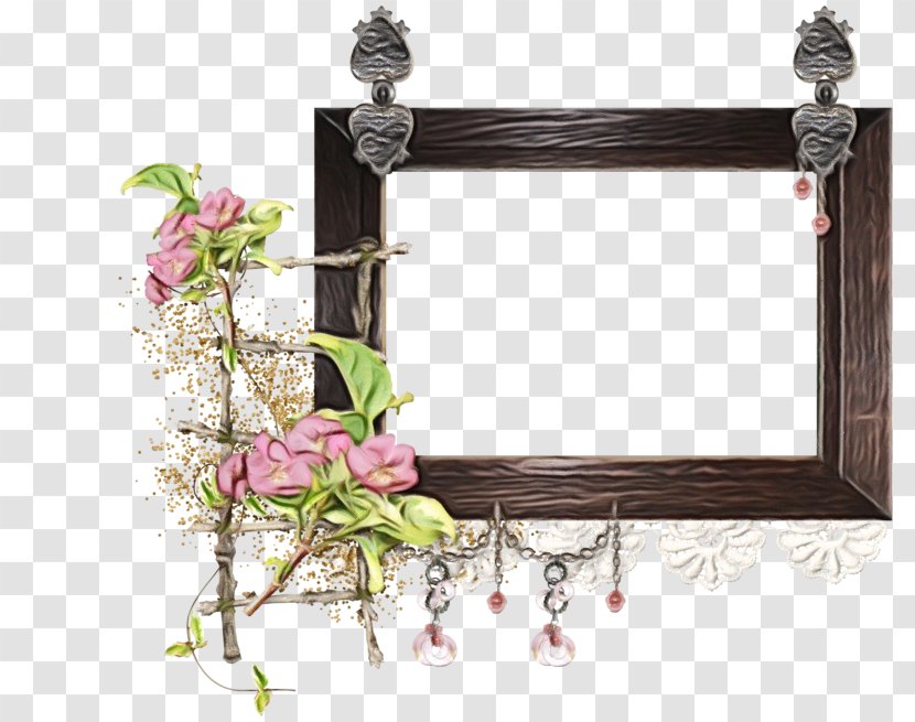 Floral Background Frame - Picture Frames - Flower Window Transparent PNG