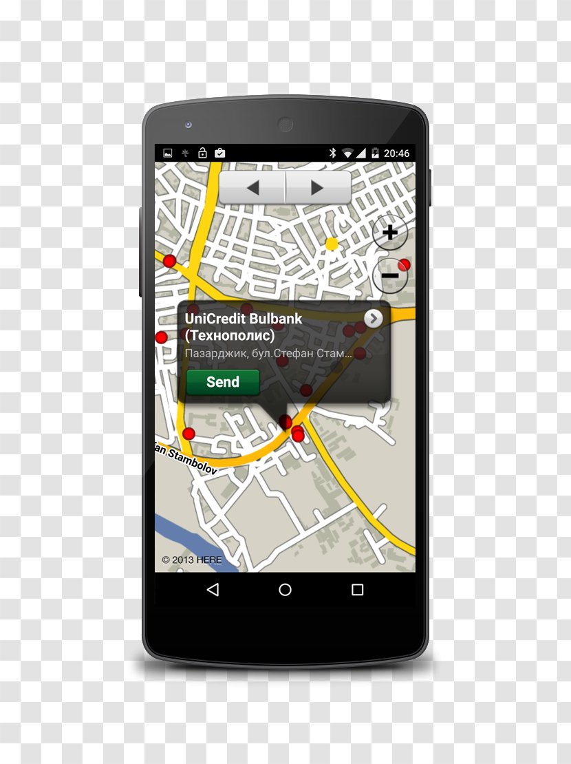 Smartphone GPS Navigation Systems Cellular Network - Telephony - Phone Map Transparent PNG