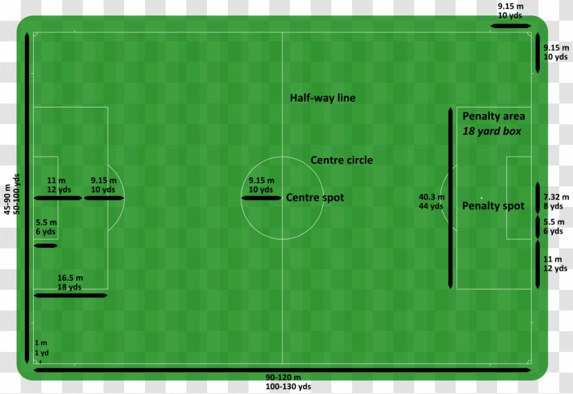 Football Pitch Athletics Field Laws Of The Game Stadium - Grass Transparent PNG