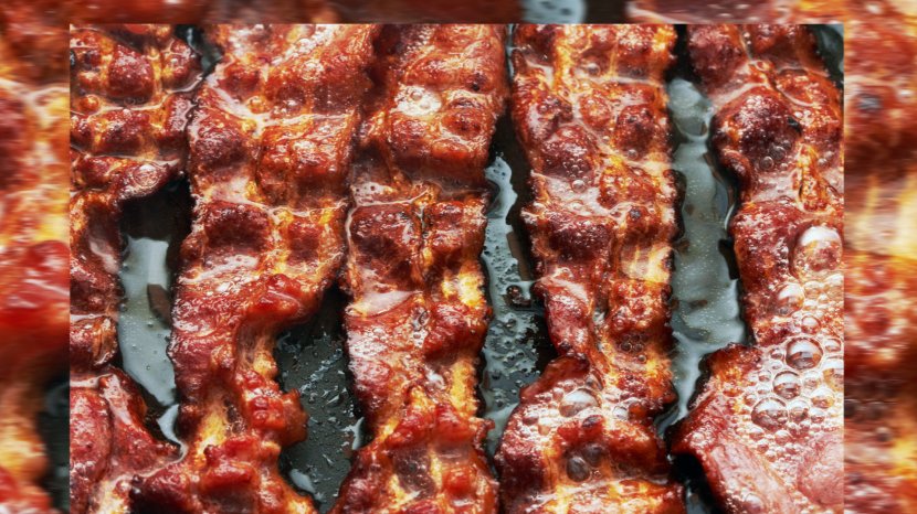 Bacon Breakfast Stuffing Wrap BLT - Back Transparent PNG
