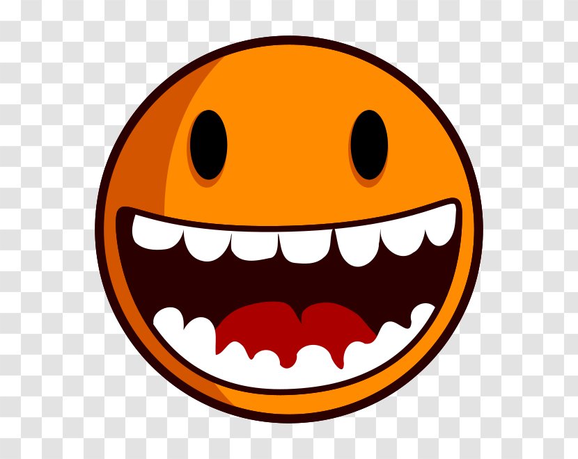 Smiley Emoticon Cartoon Clip Art - Orange Transparent PNG