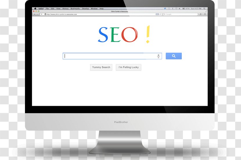 Search Engine Optimization Google Web Design Website - Personal Computer Transparent PNG