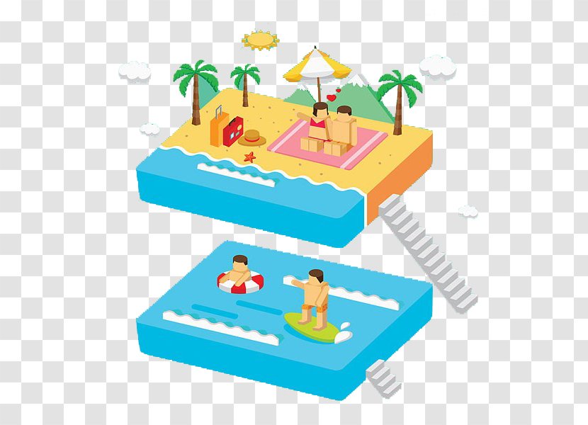 Beach Clip Art - Seaside Resort - And Surfing Transparent PNG