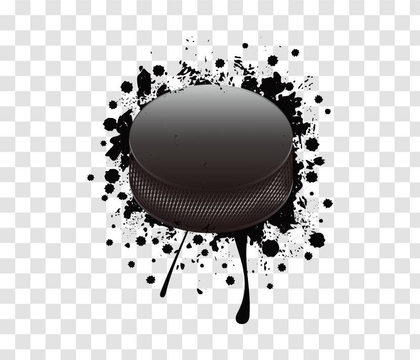 Royalty-free Stock Illustration Black And White - Silhouette - Button Splash Effect Transparent PNG