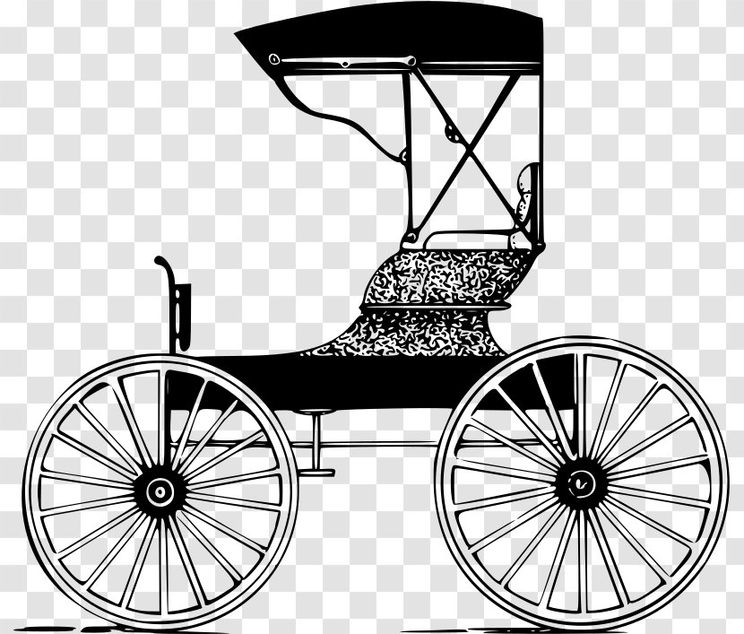 Horse-drawn Vehicle Carriage Horse And Buggy Clip Art - Horsedrawn - Vector Wagon Transparent PNG