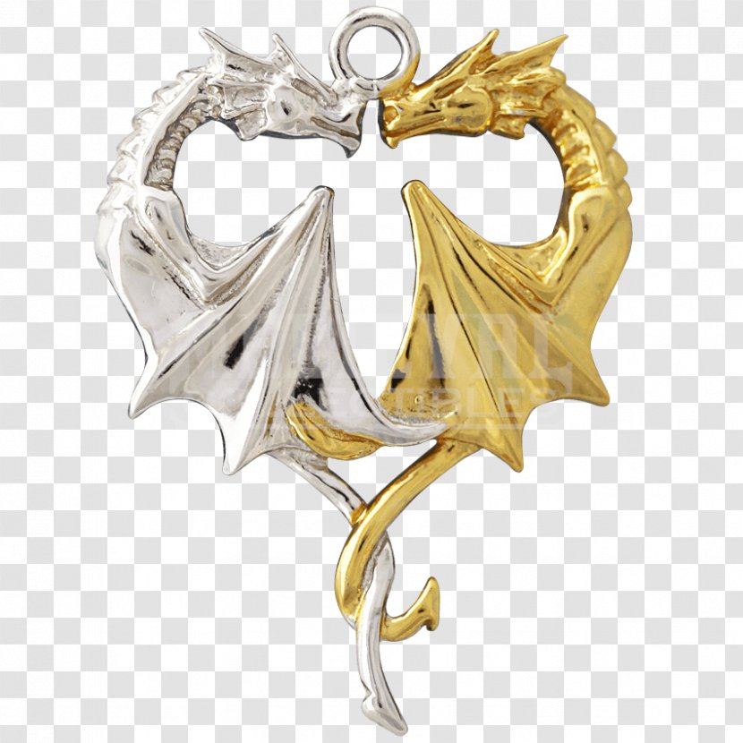 Necklace Charms & Pendants Dragon Sterling Silver Jewellery - Gold - Jewelry Posters Transparent PNG