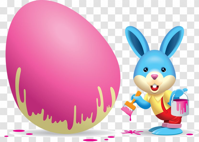 Easter Bunny Egg Clip Art - Rabbit - Eggs Transparent PNG