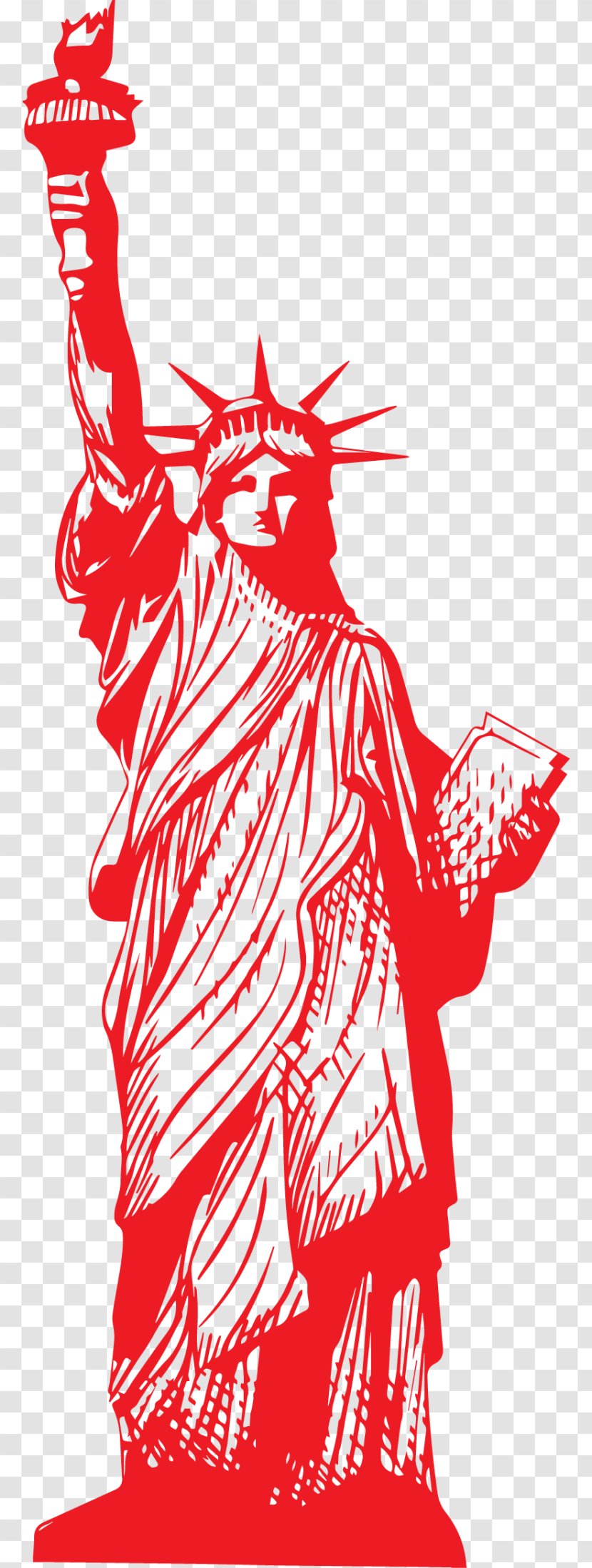 Brooklyn Bridge Vecteur Resource - Statue Of Liberty Transparent PNG