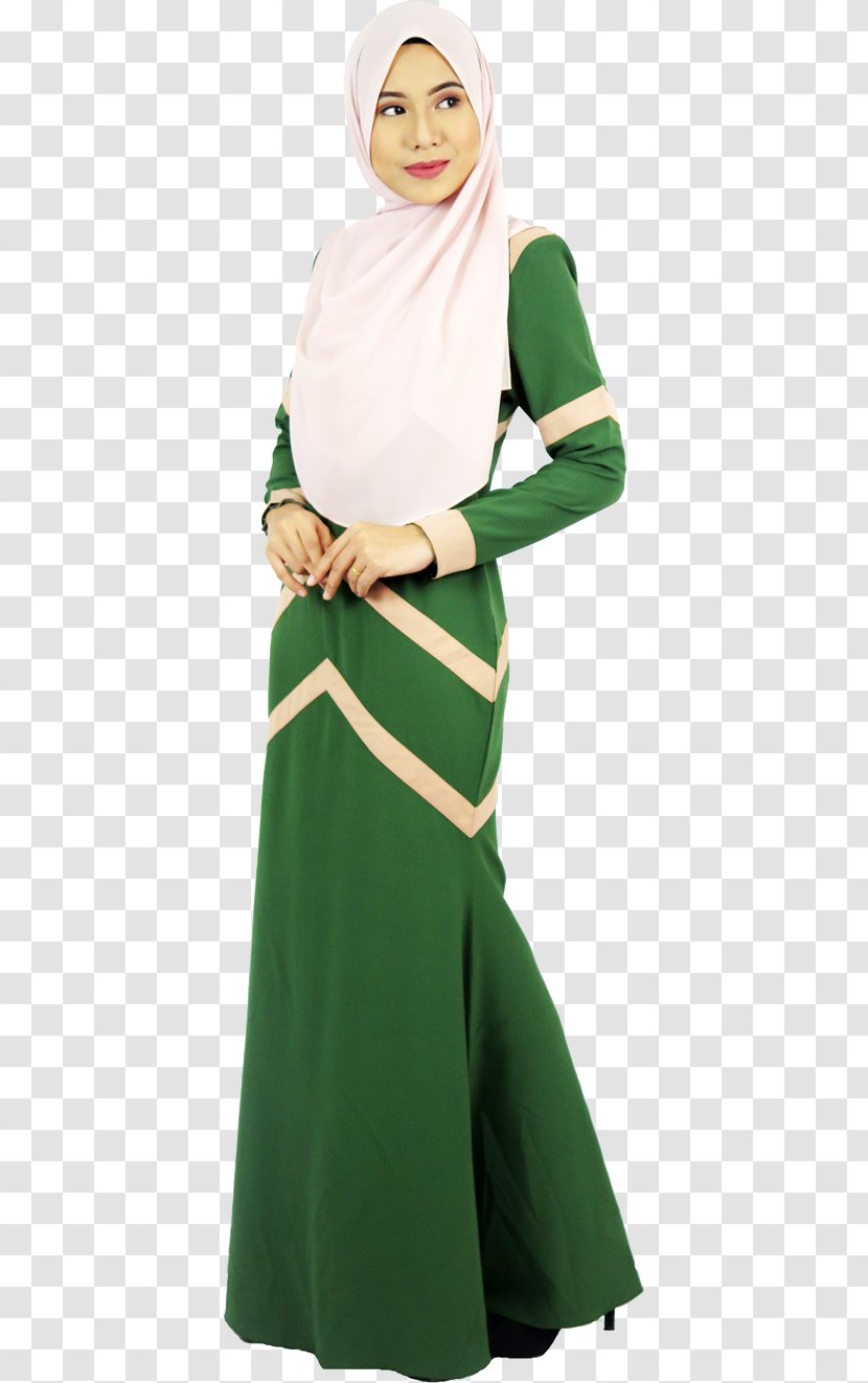 Costume Green Outerwear - Dress Muslim Transparent PNG