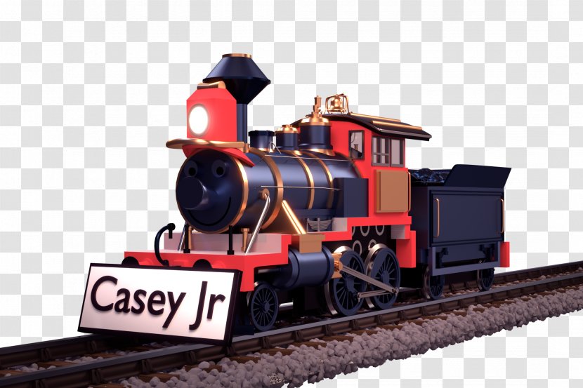 Casey Jr. Circus Train Rail Transport Locomotive Disneyland Park - Jones Transparent PNG