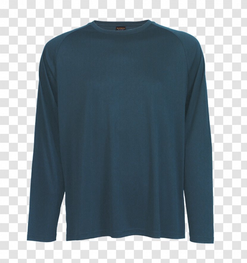 Long-sleeved T-shirt Electric Blue - Turquoise Transparent PNG