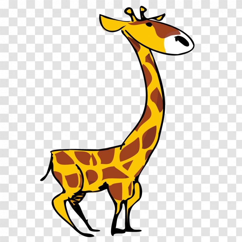 Northern Giraffe Euclidean Vector Cuteness - Cute Transparent PNG