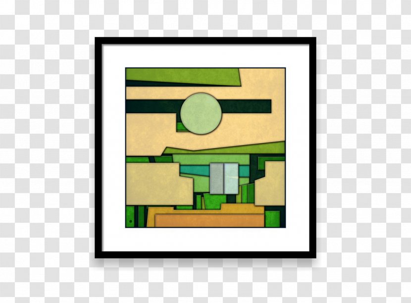 Lorem Ipsum Art - Picture Frames - Green Shapes Transparent PNG