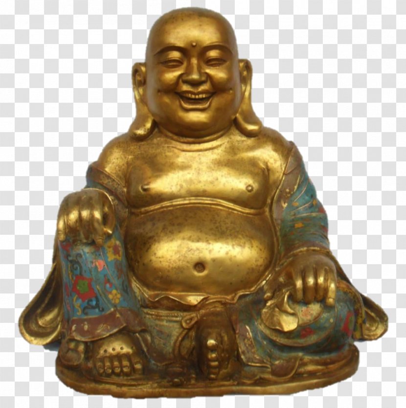 Golden Buddha Budai Buddhism Buddharupa Maitreya - Statue Transparent PNG