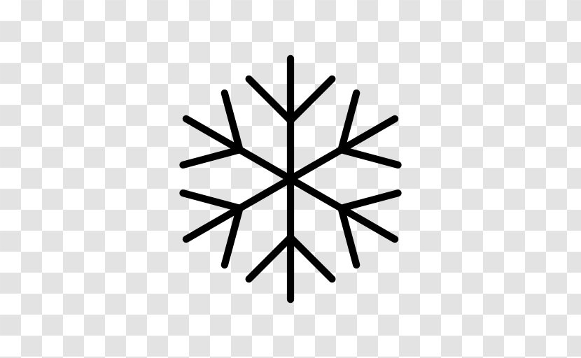 Snowflake - Black And White - Snowfkals Vector Transparent PNG
