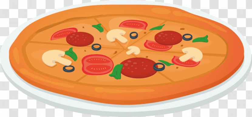 Fast Food Soup Dish - Orange - Pizza Transparent PNG