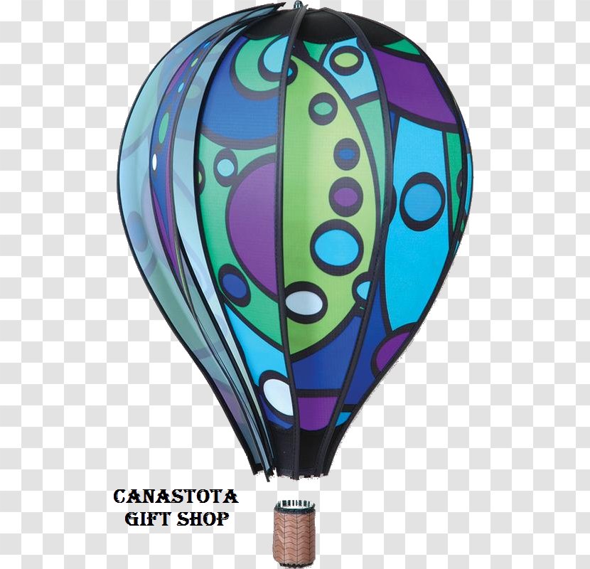 Hot Air Balloon Box Kite Wind - Gradient Wavy Lines Transparent PNG
