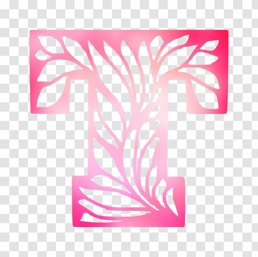 Font Pink M Pattern Line Transparent PNG