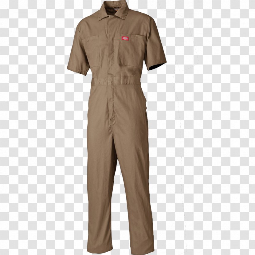 Overall Slip Sleeve Workwear Boilersuit - Zipper Transparent PNG