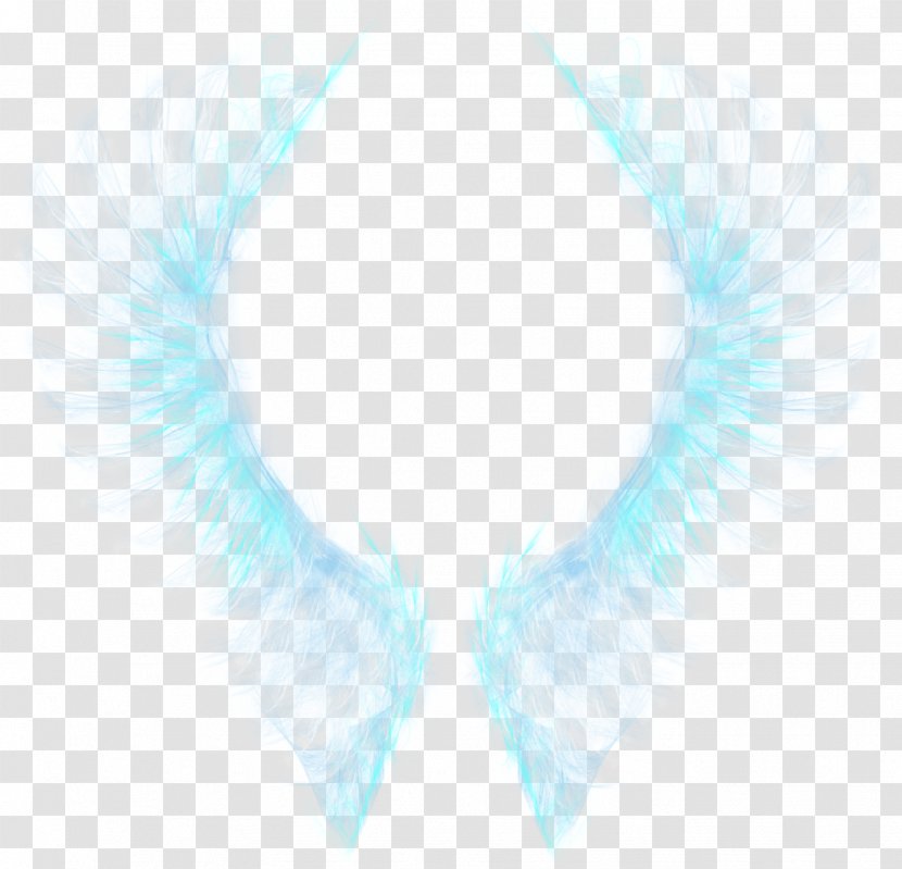 Blue Turquoise Pattern - Neck - Wings Transparent PNG