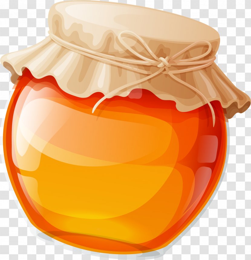Marmalade Fruit Preserves Orange - Cartoon Yellow Jar Transparent PNG