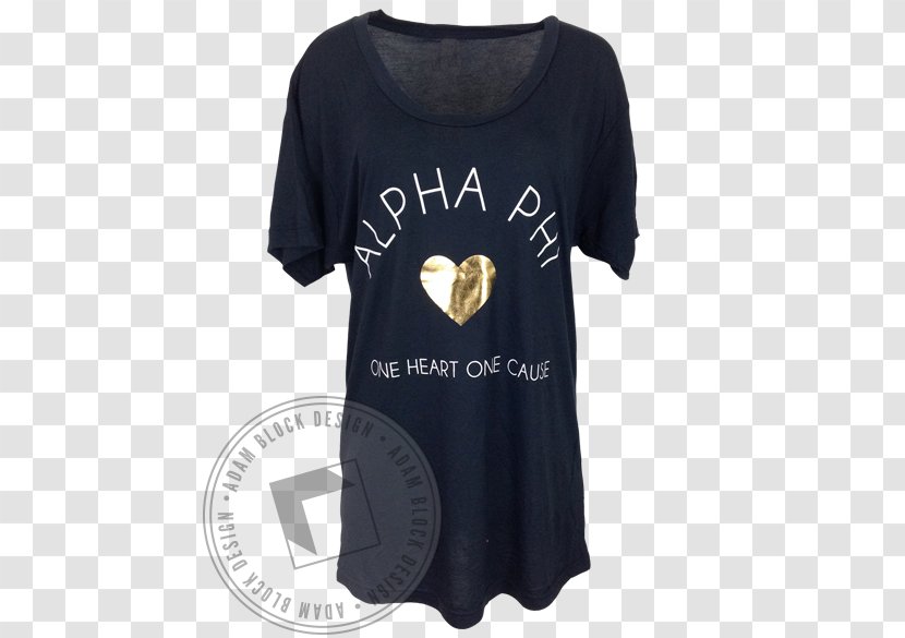 T-shirt Alpha Phi Sorority Recruitment Clothing - Sweater - Single Heart Transparent PNG