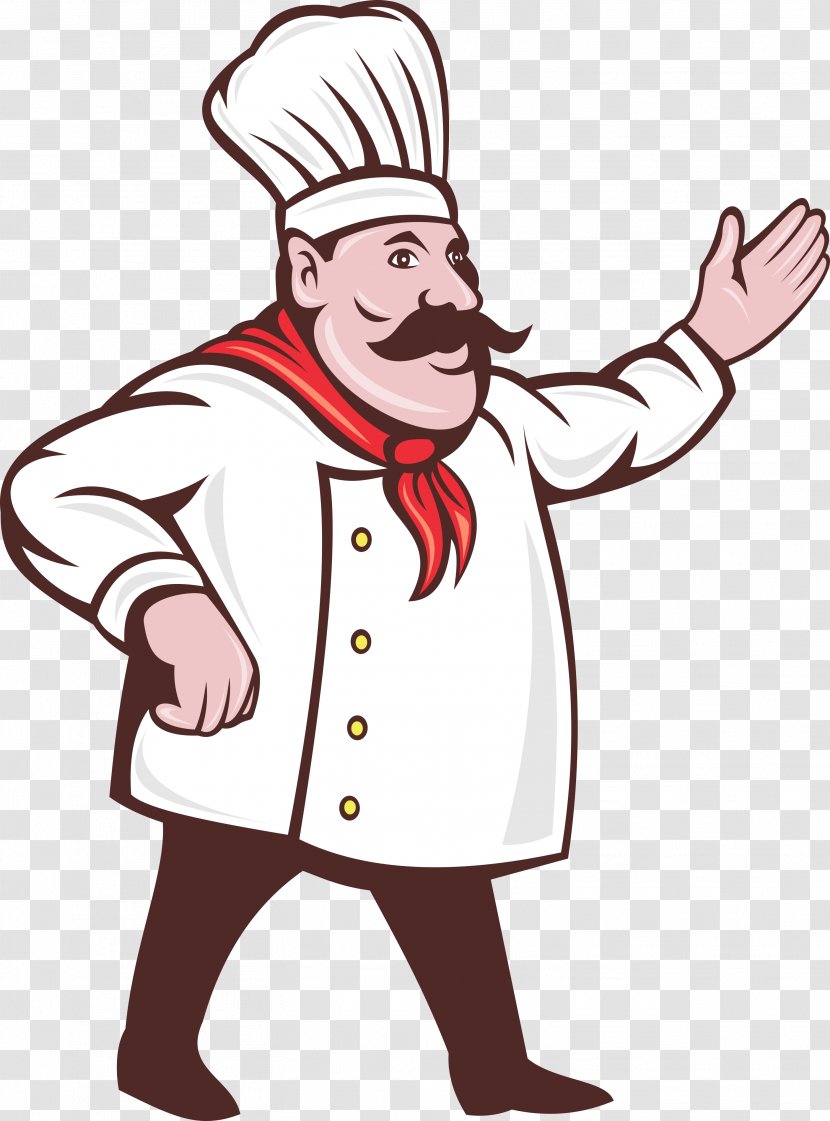 Chef Cartoon Clip Art - Male - Cooking Pan Transparent PNG