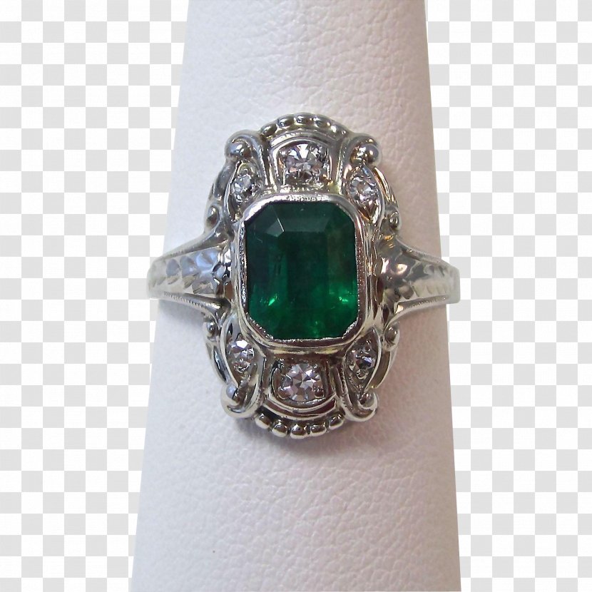 Engagement Ring Jewellery Sapphire Gemstone - Wedding - Emerald Transparent PNG