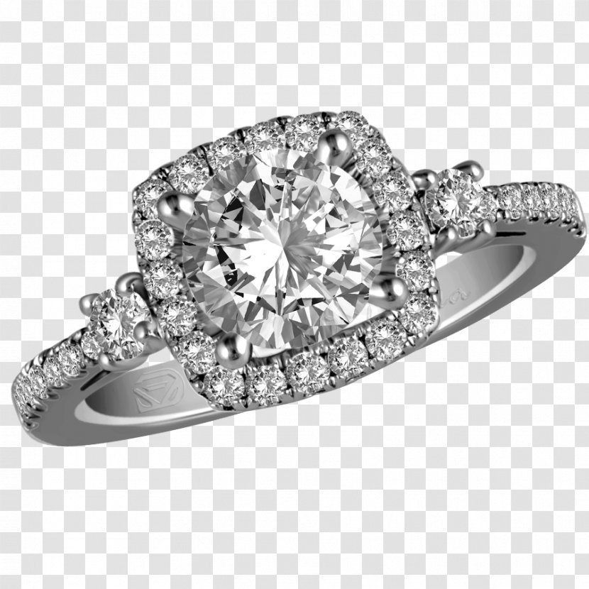 Wedding Ring Diamond Hearts And Arrows Brilliant - Blingbling Transparent PNG