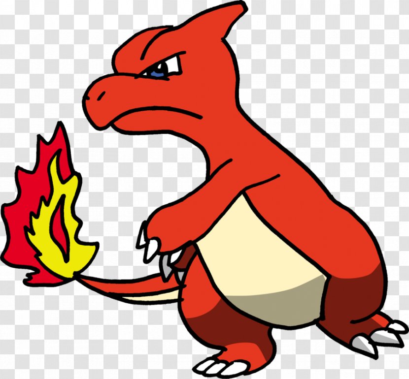Cat Charmeleon Pokémon Red And Blue Drawing FireRed LeafGreen - Organism Transparent PNG
