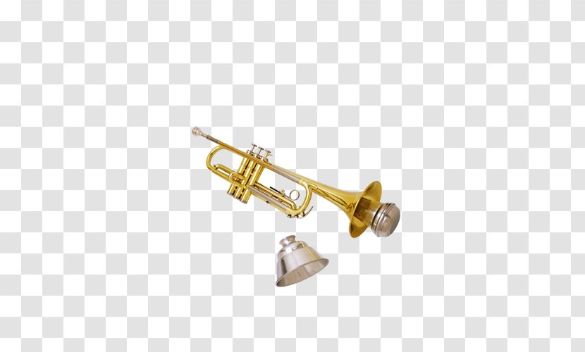 Trumpet Trombone Brass Instrument Musical Mute - Watercolor - Instruments Transparent PNG