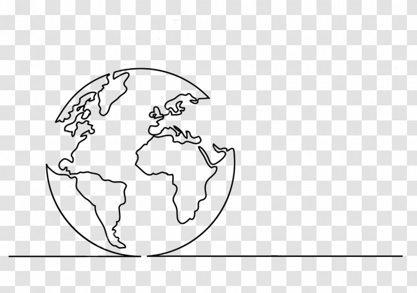 World Drawing Vector Graphics Line Art Stock Photography - Flower - Map Globe Transparent PNG