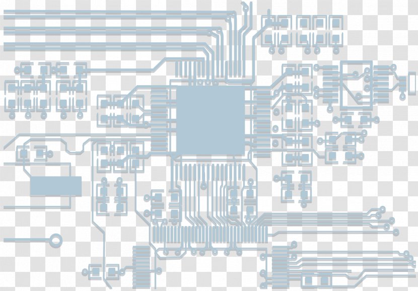 Integrated Circuit Electronic Diagram Printed Board - Computer - Micro Chip Transparent PNG