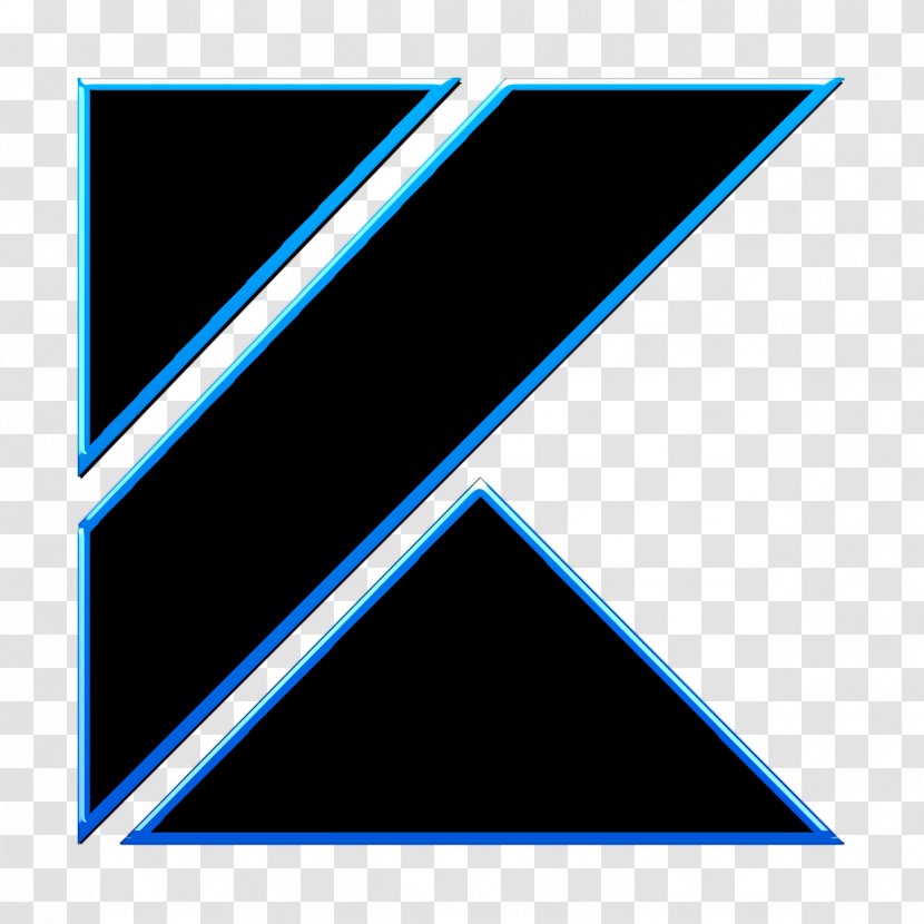 Kotlin Icon - Logo - Azure Transparent PNG