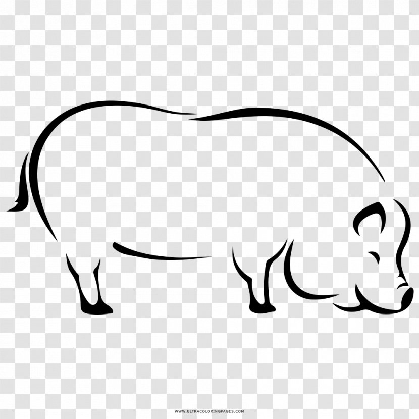 Domestic Pig Art Clip - Horse Like Mammal Transparent PNG