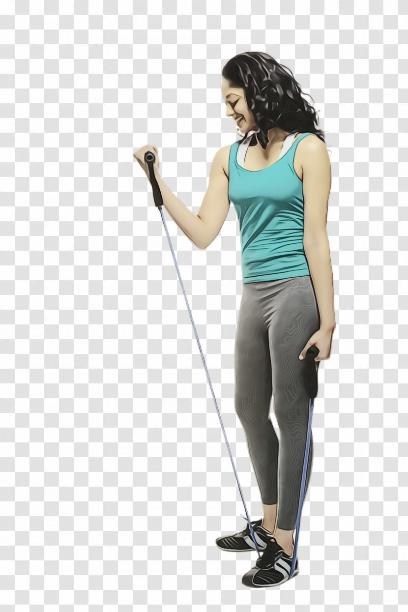 Standing Shoulder Arm Leg Golfer - Watercolor - Jeans Electric Blue Transparent PNG