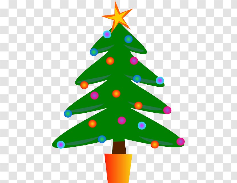 Christmas Tree Ornament Clip Art - Presentation - Logo Dengan Pohon Cemara Transparent PNG