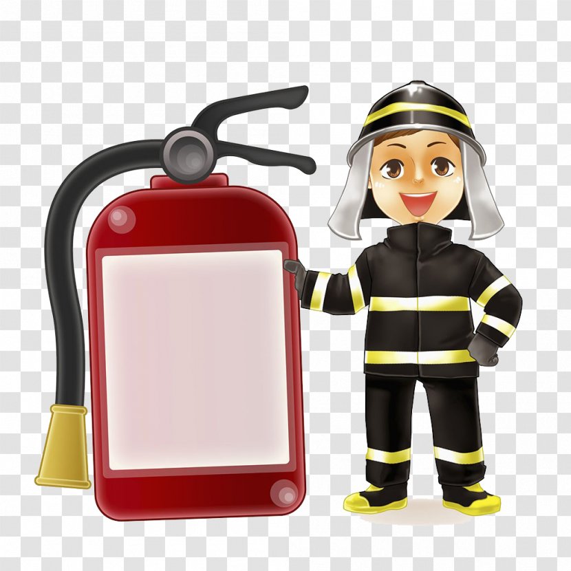 Firefighter Fire Extinguisher Firefighting Station Hydrant - Conflagration - Firefighters And Extinguishers Transparent PNG