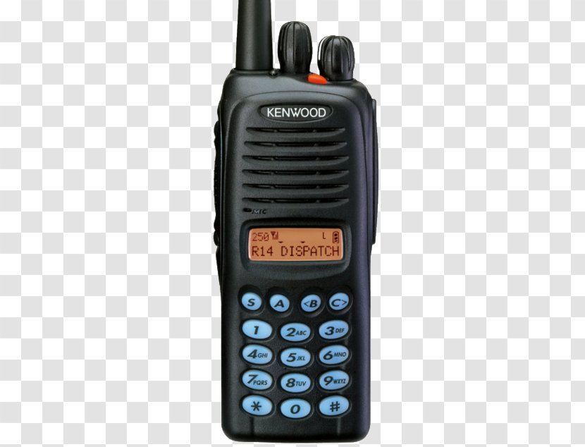 Microphone Two-way Radio Kenwood Corporation Walkie-talkie - Ultra High Frequency - Twoway Transparent PNG