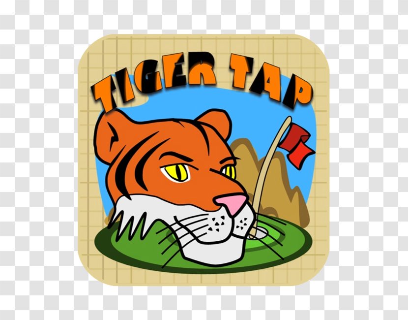 Tiger Tap Cat Mammal Carnivora - Cartoon - Woods Transparent PNG