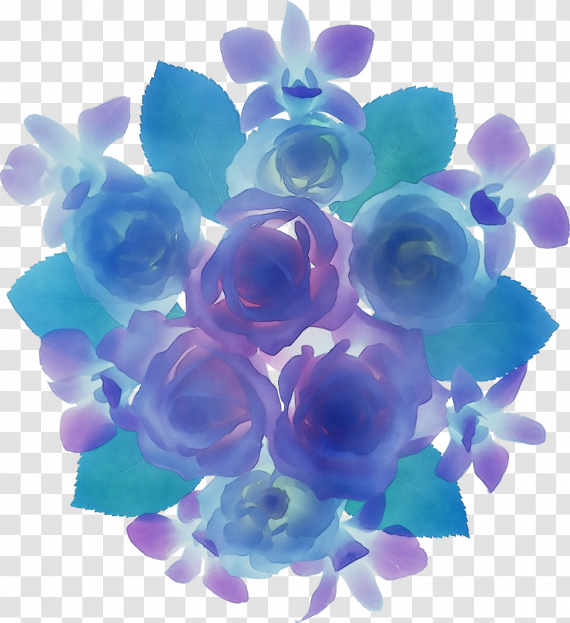 Blue Rose Transparent PNG